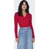 Gebreide Trui - Effen - Knitwear - Lange Mouw - Slanke Pasvorm