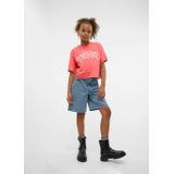 Vero Moda - VMSia - T-shirt - Zwart - Jersey - Ronde Hals