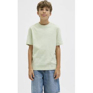 JACK & JONES JUNIOR - T-shirt - Zachtgroen - Katoen - Regular Fit