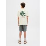 JACK & JONES - JORPAROS ELEMENT - T-shirt - Ecru - 100% Katoen