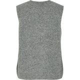 PIECES - PCSilly - Gebreide Bodywarmer - Grijs Gemêleerd