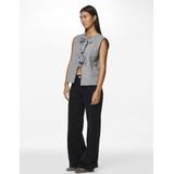 PIECES - PCSilly - Gebreide Bodywarmer - Grijs Gemêleerd