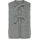 PIECES - PCSilly - Gebreide Bodywarmer - Grijs Gemêleerd