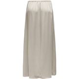 ONLY Dames Onlnema Mw Satin Maxi Rok - Zilvervoering
