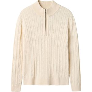 Nlmhabel Ls Half Zip S Knit, antiek wit., 158-164