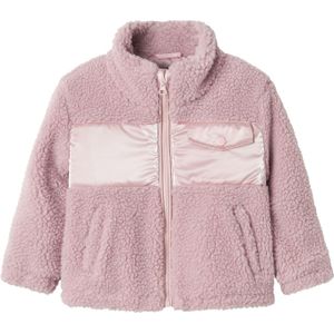 NAME IT - Teddy Jack - Groen - Teddystof - Hoge Hals - Lange Mouwen