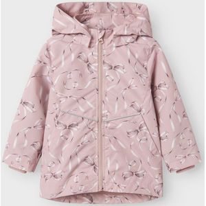 NAME IT - Jas - Blauw - Geweven Stof - Afneembare Capuchon