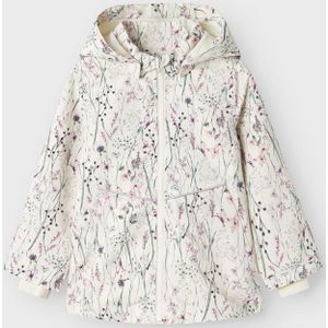 Name It - Nmfmaxi Li Jacket Aop - Tussenjas - Whisper White - Peuters
