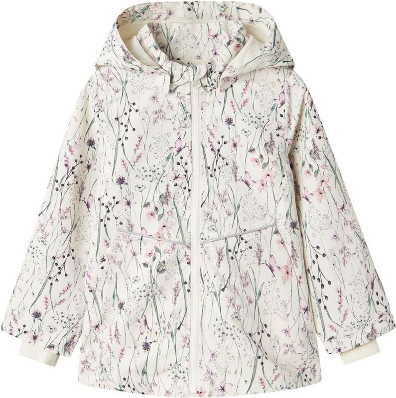 NAME IT - Tussenjack - Geweven Stof - Print - Afneembare Capuchon