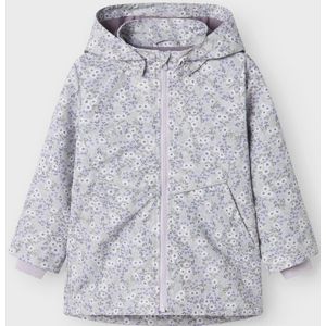 NAME IT - Tussenjas - Blauw - Geweven Stof - Afneembare Capuchon