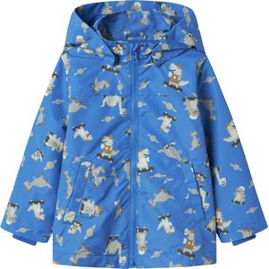 Name it mini Jongens Nmmmax Li Jacket AOP, strong blue, numeric_80