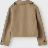 NAME IT - Trenchcoat - Geweven Stof - Korte Lengte - Lichte Structuur