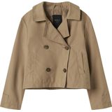 NAME IT - Trenchcoat - Geweven Stof - Korte Lengte - Lichte Structuur
