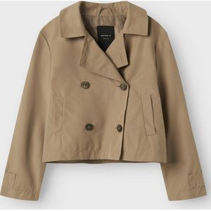 NAME IT - Trenchcoat - Geweven Stof - Korte Lengte - Lichte Structuur