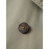 NAME IT - Trenchcoat - Blauw - Geweven Stof - Knoopsluiting