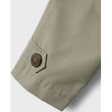 NAME IT - Trenchcoat - Blauw - Geweven Stof - Knoopsluiting