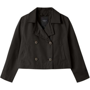 Name it kids Nkfmadelin Trench Coat Short pour fille, Noir, numeric_152