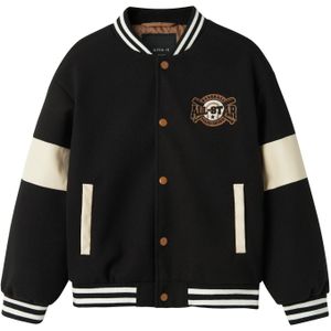 NAME IT Varsity Bomberjack - Kinderen - Zwart