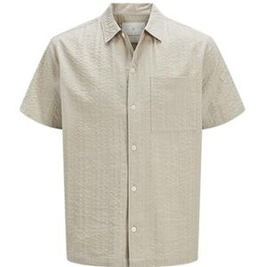Jprcceaston Seersucker S/S Shirt, Zilvervoering., L