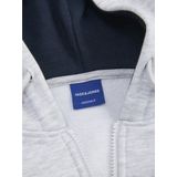 Jack & Jones - Heren Vest Jor Tango Zip Sweat Hood - Grijs