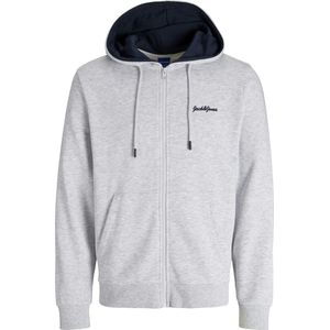 Jack & Jones - Heren Vest Jor Tango Zip Sweat Hood - Grijs