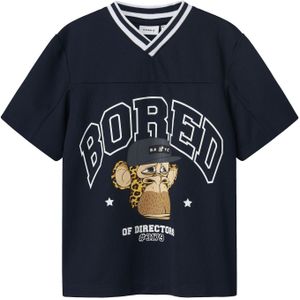 Bored of Directors - T-shirt - Print - Mesh - Ronde Hals - Korte Mouwen