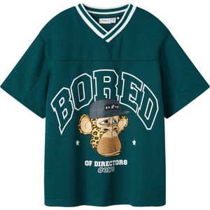 Bored of Directors - T-shirt - Mesh - Rubberen Print - Ronde Hals - Korte Mouwen