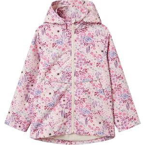 Name It - Meisjes Nkfmaxi Li Jacket AOP - Mauve Krijt - Afneembare Capuchon