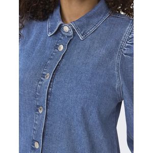 Onlalma - Korte Jurk - Denim - Overhemdkraag - Lange Mouwen - Regular Fit
