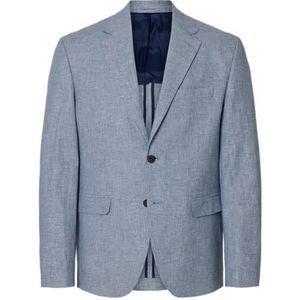 Selected - Malik Sun - Blazer - Blauw - Katoen