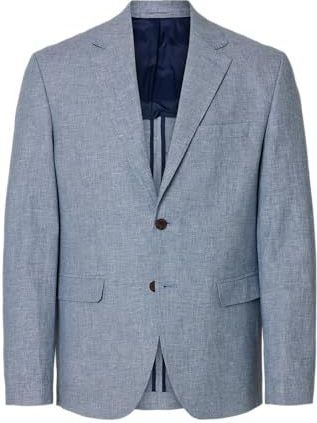 Selected - Malik Sun - Blazer - Blauw - Katoen