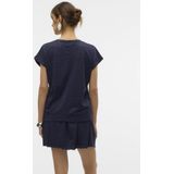 Kariban T-shirt V-hals lange mouwen K358 - Navy - 3XL