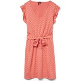VERO MODA - VMTHAS SL SHORT V-NECK DRESS - Dames Jurk - Mini - Mouwloos