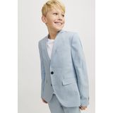 Blazer - Chambray Blue - Zonder Capuchon - Lange Mouwen - Reverskraag