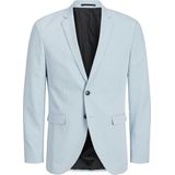 Blazer - Chambray Blue - Zonder Capuchon - Lange Mouwen - Reverskraag
