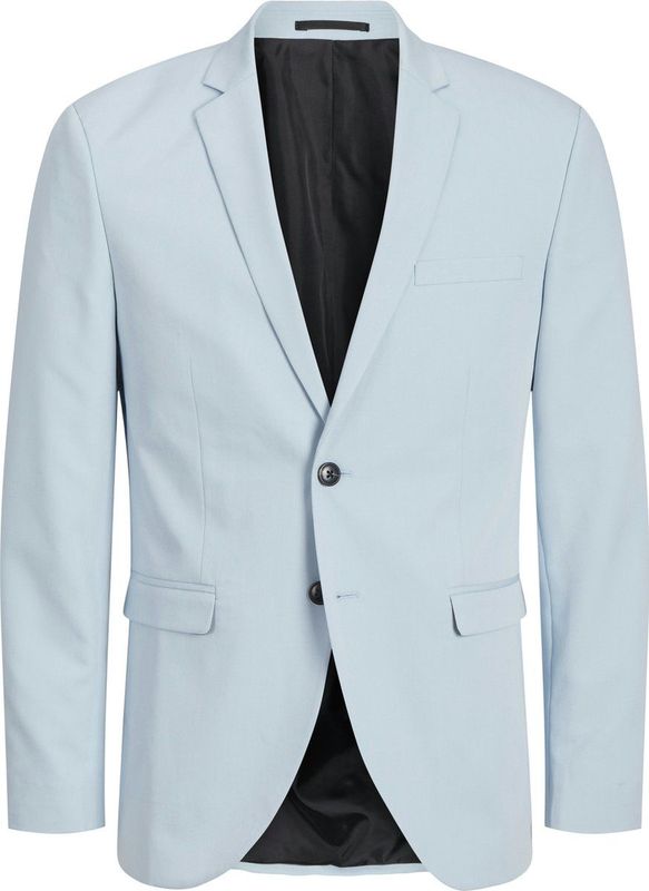 Blazer - Chambray Blue - Zonder Capuchon - Lange Mouwen - Reverskraag