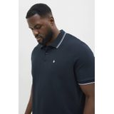 Polo - Korte Mouwen - Plus-Size - 58% Polyester, 40% Katoen, 2% Elastaan