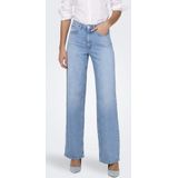 Only Jeans Onljuicy Hw Wide Leg Rea141 Dnm No 15345249 Light Blue Denim Dames