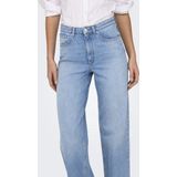 Only Jeans Onljuicy Hw Wide Leg Rea141 Dnm No 15345249 Light Blue Denim Dames
