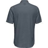 Overhemd - Effen - Katoen - Slim Fit - Kwartmouw