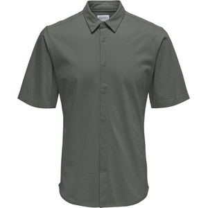 Onsrobin - Overhemd - Katoen - Korte Mouwen - Slim Fit