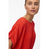 Vero Moda - T-shirt - Fiery Red - 100% Gerecycled Polyester