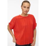 Vero Moda - T-shirt - Fiery Red - 100% Gerecycled Polyester