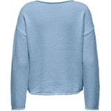Only - Knitwear - Lichtblauw - Katoen/Polyester