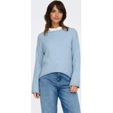 Only - Knitwear - Lichtblauw - Katoen/Polyester