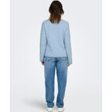 Only - Knitwear - Lichtblauw - Katoen/Polyester