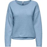 Only - Knitwear - Lichtblauw - Katoen/Polyester