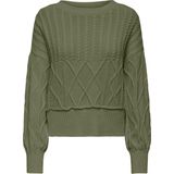 ONLY - ONLCLARIS LS SEQUINS O-NECK KNT - Dames - Gebreide truien