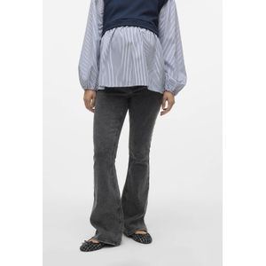 Regular Fit Bootcut Jeans - Blauw - Katoen - Mid Waist Met Ondersteunende Buikband