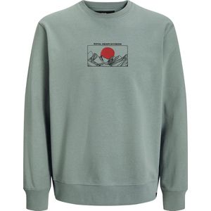 R.D.D. - ROYAL DENIM DIVISION - Sweatshirt - Grijs - Rood - Zwart